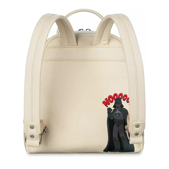 NWOT Disney Parks Star Wars Loungefly Mini Backpack Bag w Character Application - Picture 3 of 4